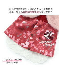 PET PARADISE 犬 服 ディズニー ミニーマウス ワンピース 【小型犬】 ボア ベスト付き