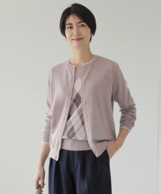 J.PRESS LADIES 【洗える】アーガイル ツイン ニット