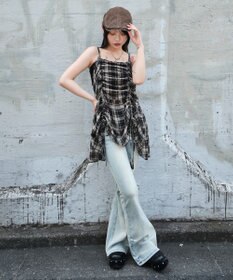 WEGO ドロストデザインキャミワンピース