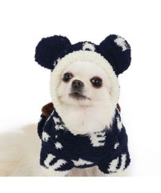 PET PARADISE ディズニー ミッキー 遠赤外線 ルームパーカー 《ロゴ柄》 小型犬