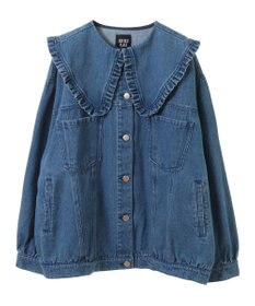 Green Parks ・ＤＯＵＢＬＥ　ＦＬＡＧＳ　フリルカラーＧジャン