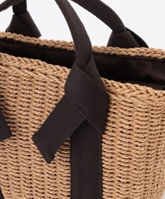 LA BAGAGERIE 【MONICA】リボンハンドル2WAYかごバッグ