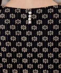 Tiaclasse 【洗える】花柄カットレースフレアトップス