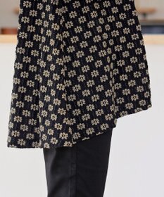 Tiaclasse 【洗える】花柄カットレースフレアトップス