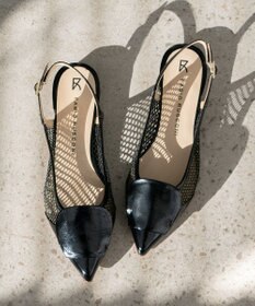 INTER-CHAUSSURES 【FABIO RUSCONI】異素材コンビポインテッドバックバンド