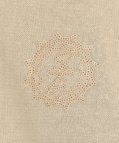 自由区 【カタログ掲載・洗える】エンブレムニット カーディガン