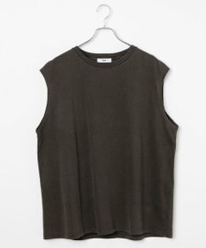 WEGO 【5色3サイズ展開/ユニセックス着用ITEM/洗える/綿100%】スリーブレスコットンT