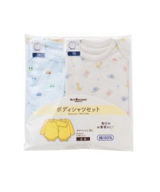 MIKI HOUSE HOT BISCUITS 【70-90cm】 長袖ボディシャツ２枚セット(かぶり仕様)