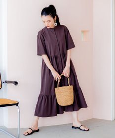 組曲 【弱撥水機能・UVケア】ライトナイロンストレッチ ワンピース