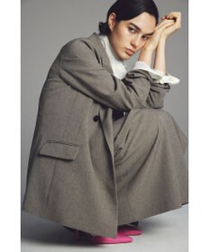 uncrave ウォッシャブルウールライクツイル Iラインスカート