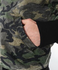 WEGO 【ユニセックス着用ITEM】リップストップフードブルゾン