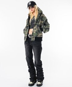 WEGO 【ユニセックス着用ITEM】リップストップフードブルゾン