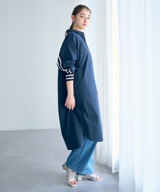 YECCA VECCA リブMIXシャツワンピース