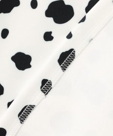 PW CIRCULUS 【WOMEN】スノーレオパード裏フリースモックネックT