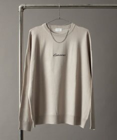 WEGO アクセ付きワンポイントニットプルオーバー（LS）