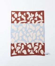 TRICOTE 【リバーシブル】コラージュ柄ニットブランケット