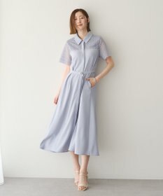 YECCA VECCA レース切替ワンピース