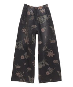 Green Parks ・ＳＵＧＡＲ　ＳＰＯＯＮ　フラワーｐｔデニムワイドパ