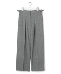 ICB 【UVカット・洗える】ウール2WAYストレッチ ワイドパンツ