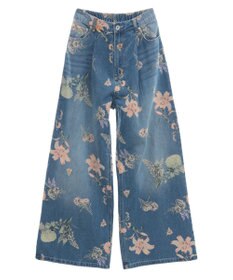 Green Parks ・ＳＵＧＡＲ　ＳＰＯＯＮ　フラワーｐｔデニムワイドパ