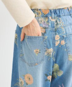 Green Parks ・ＳＵＧＡＲ　ＳＰＯＯＮ　フラワーｐｔデニムワイドパ