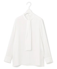 ICB 【洗える・UVケア】BackSatinAmunzen スカーフタイブラウス