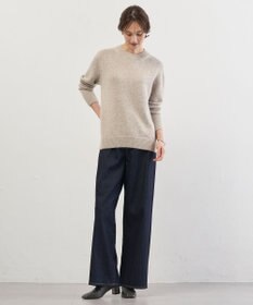 J.PRESS LADIES 【洗える】BASIC STRETCH DENIM ワイド ストレート デニム