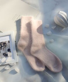 Tiaclasse アンゴラ混ウールソックス