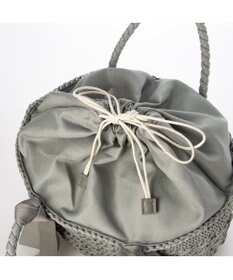 UNBILLION カシュカシュ cachecache / 下がりグログラン柄編みトート カゴバッグ