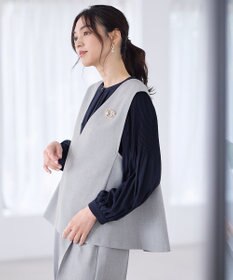 ANY L プリーツブラウス