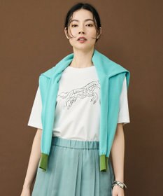 自由区 S カラーブロック カーディガン