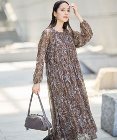 自由区 L 【SHIHOさん着用】ペイズリープリント ワンピース