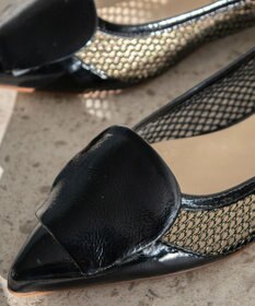 INTER-CHAUSSURES 【FABIO RUSCONI】異素材コンビポインテッドバックバンド