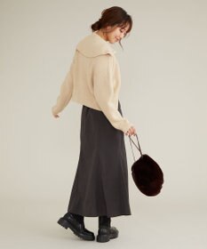 Feroux 【洗える・古畑星夏さん着用】フルジップ ニット