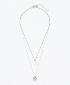 ANY SIS メタルコイン2連 ネックレス