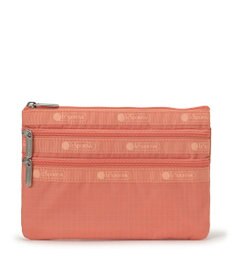 LeSportsac 3ZIP COSMETIC/コーラルパンチ