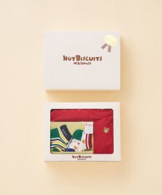 MIKI HOUSE HOT BISCUITS ワンポイント半袖Tシャツ＆ローカットソックスギフトセット【BOX付き】