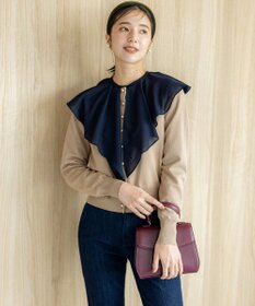 組曲 【洗える・6色展開】Elenaベーシックニット カーディガン