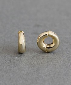 Phoebe 【金属アレルギー対応】シンプルフープスナップイヤリング　ゴールド