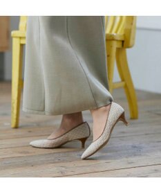 MODE ET JACOMO <carino>レースデザインパンプス