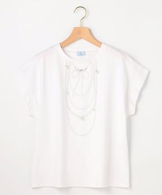 組曲 S 【先行予約・WEB限定】トロンプルイユ パールネックレスＴシャツ