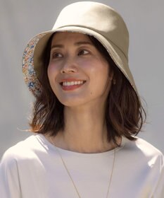J.PRESS LADIES 【春夏のお出かけに・洗える・畳める】LIBERTY HAT カーキ系