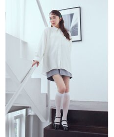 earth music&ecology ダブルカラーシャツ