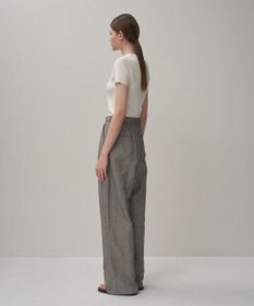 ATON ROUND COTTON LINEN | ワイドイージーパンツ