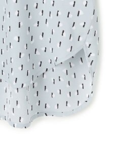 ICB L 【先行予約・WEB限定】BackSatinAmunzen 5分袖キーネックブラウス