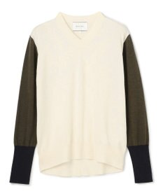 BEIGE， 【洗える】BURNET / カラーミックスVネックトップス