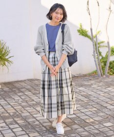 ANY 【ウエストゴム】タックギャザースカート