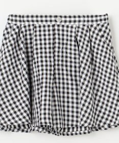 組曲 KIDS 【110-140㎝】フレアーギンガム ショートパンツ