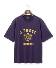 J.PRESS MEN 【J.PRESS ORIGINALS】【UNISEX】Cotton Jersey CRST Logo T-shirt