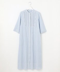 23区 【Indian Factory】コットンポプリン タックディテール シャツワンピース